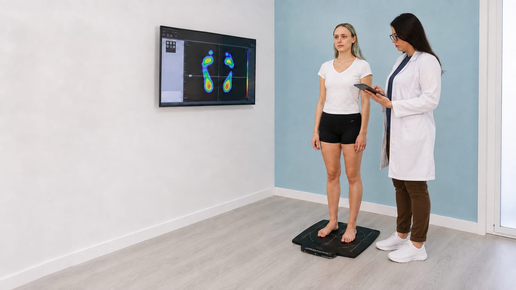 Podóloga tratando un pie en Foot & Body Madrid