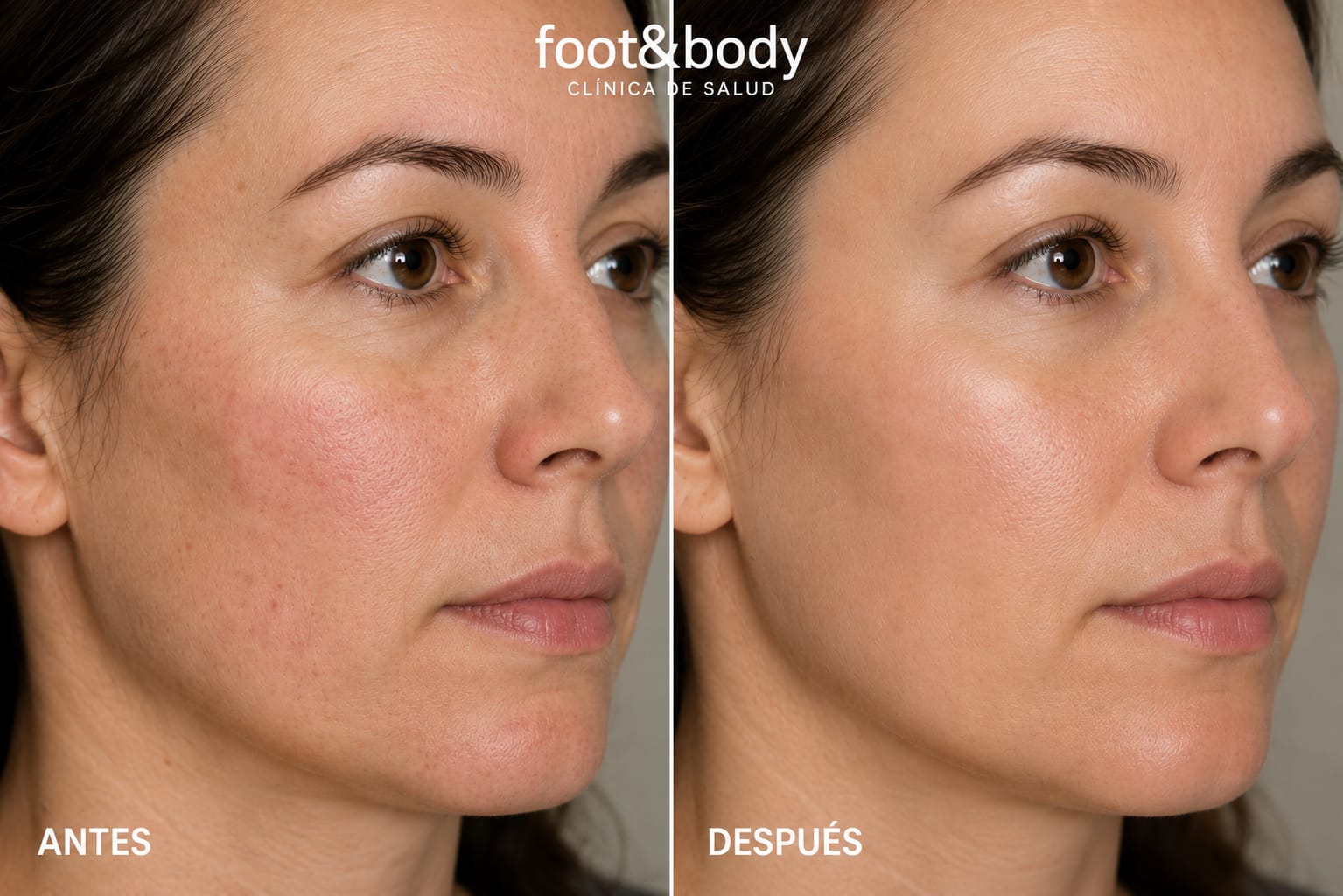 Antes y después PRP - Rostro