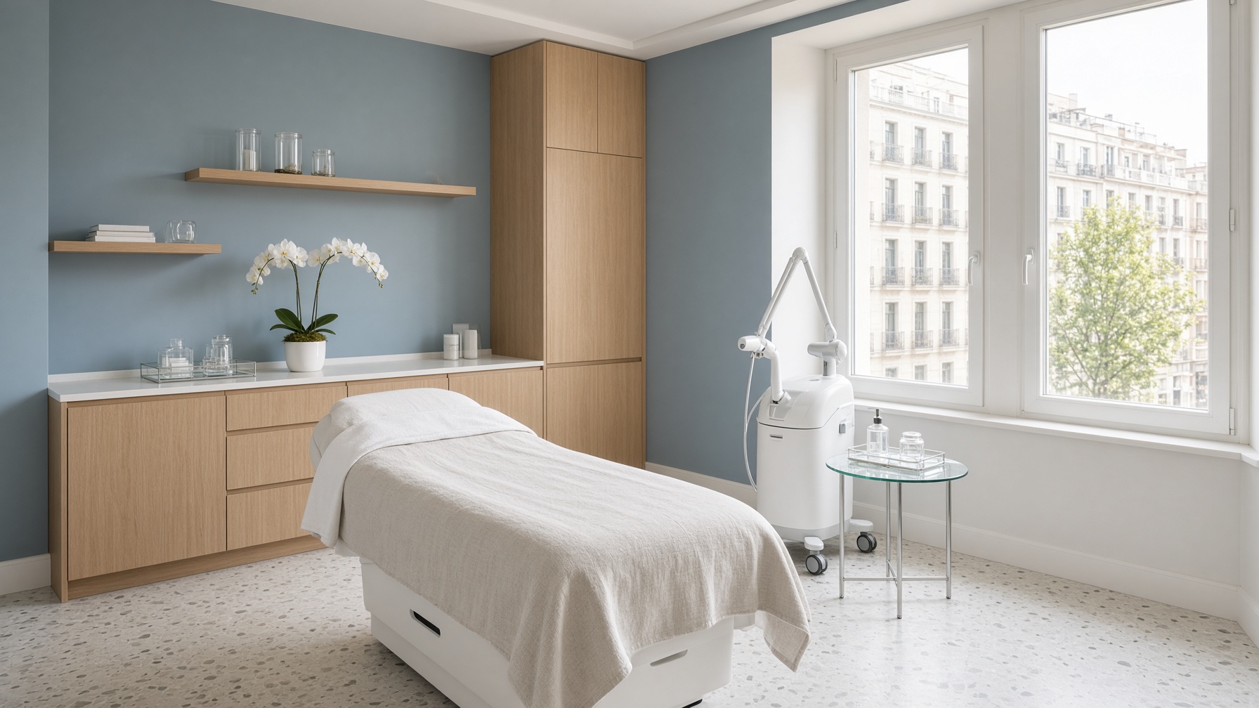 Sala de tratamiento de la clínica Foot & Body en Madrid